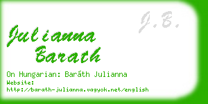 julianna barath business card